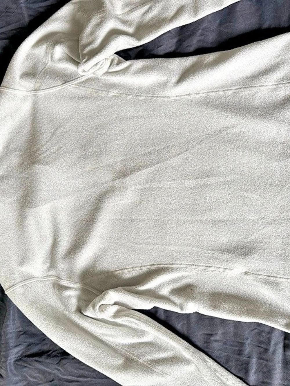 Patagonia Women's Micro D 1/4-Zip Fleece Pullover White Medium